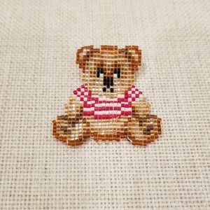 Teddy bear pin